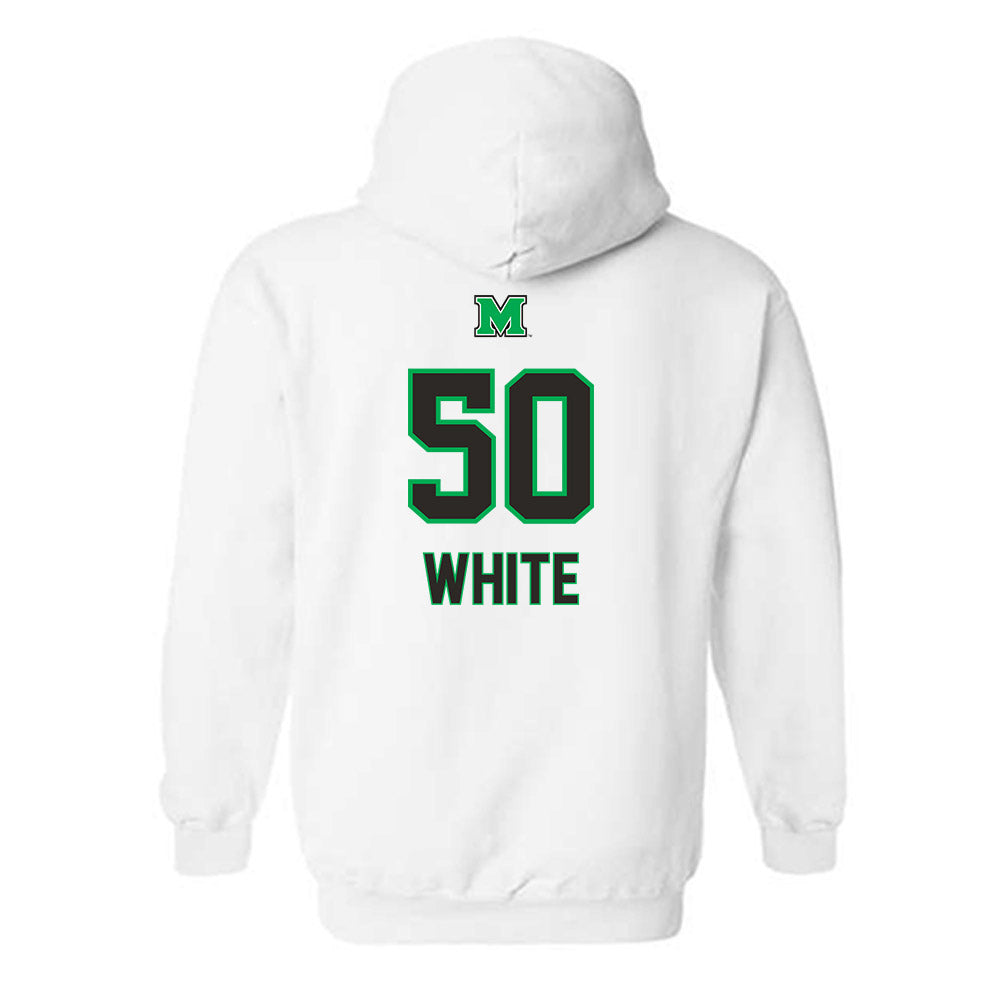 Marshall - NCAA Football : JaeVon White - Generic Shersey Hooded Sweatshirt-1