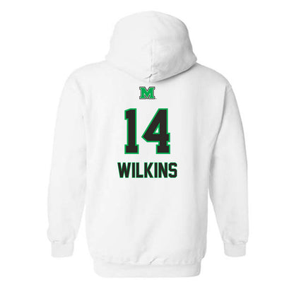 Marshall - NCAA Football : Khalil Wilkins - Generic Shersey Hooded Sweatshirt-1