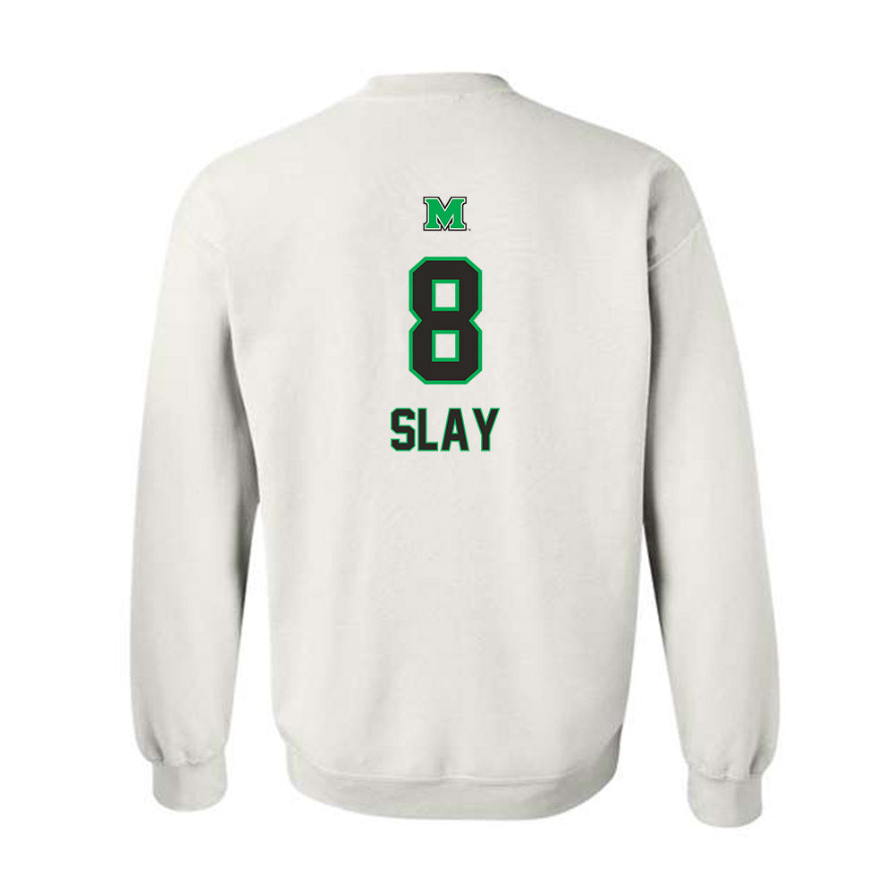 Marshall - NCAA Men's Basketball : Bryce Slay - Generic Shersey Crewneck Sweatshirt-1