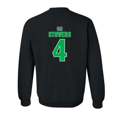 Marshall - NCAA Women's Basketball : Zenthia Stowers - Sports Shersey Crewneck Sweatshirt-1