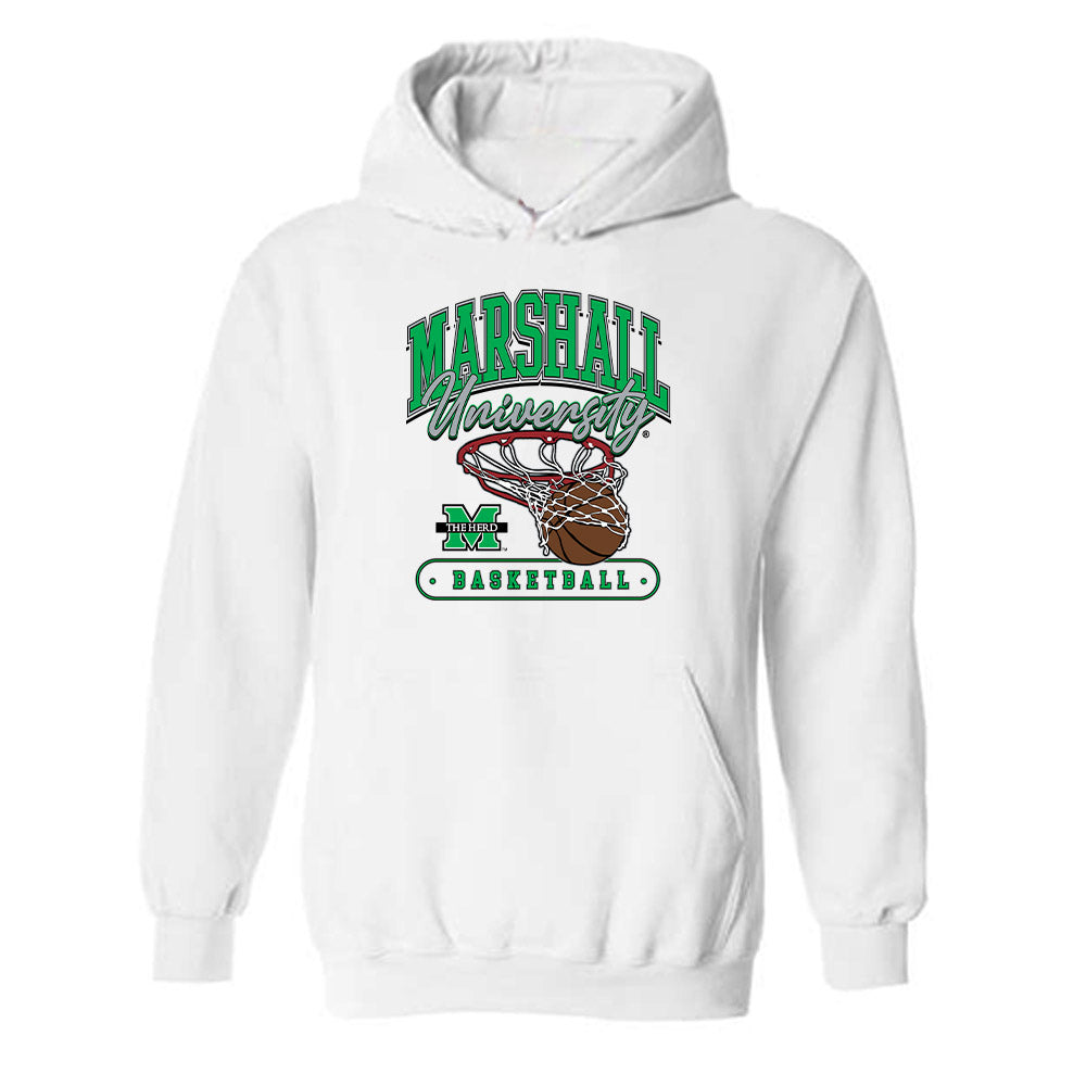 Marshall - NCAA Women's Basketball : Zenthia Stowers - Sports Shersey Hooded Sweatshirt-0