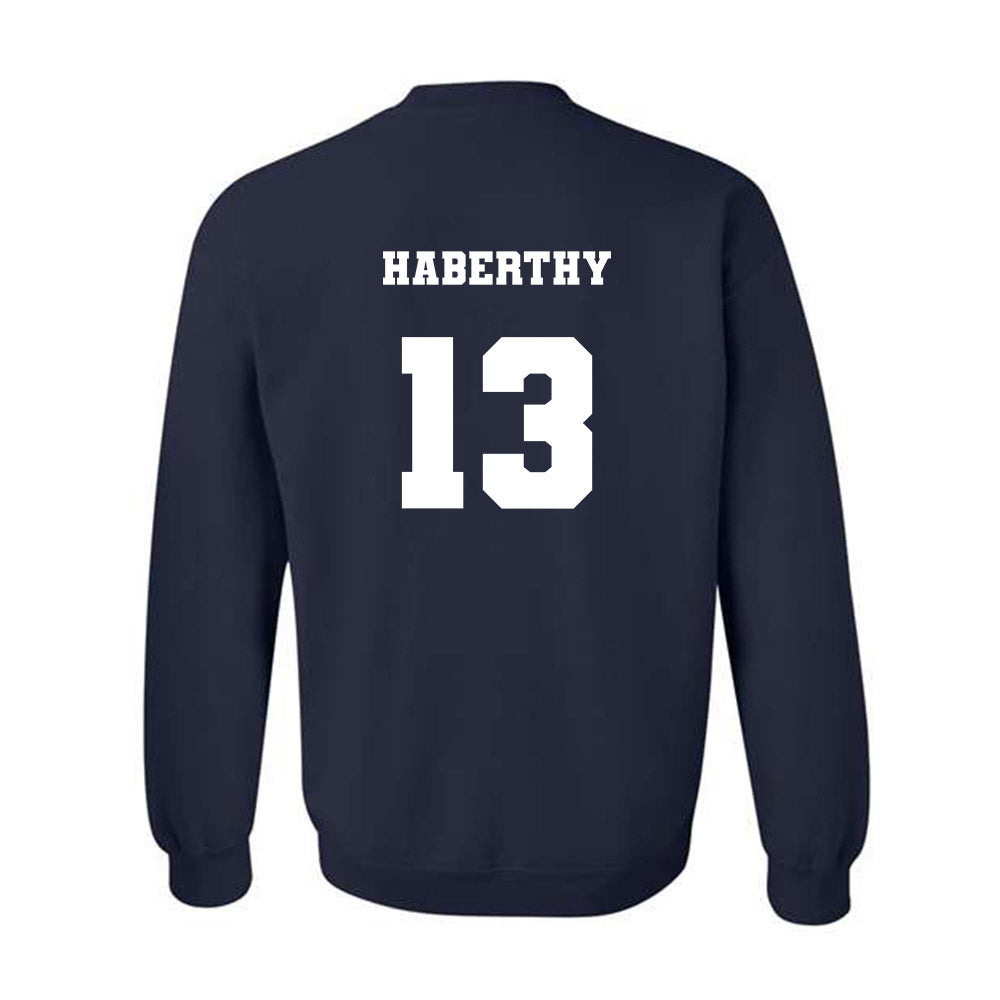 Xavier - NCAA Women's Volleyball : Addie Haberthy - Generic Shersey Crewneck Sweatshirt-1