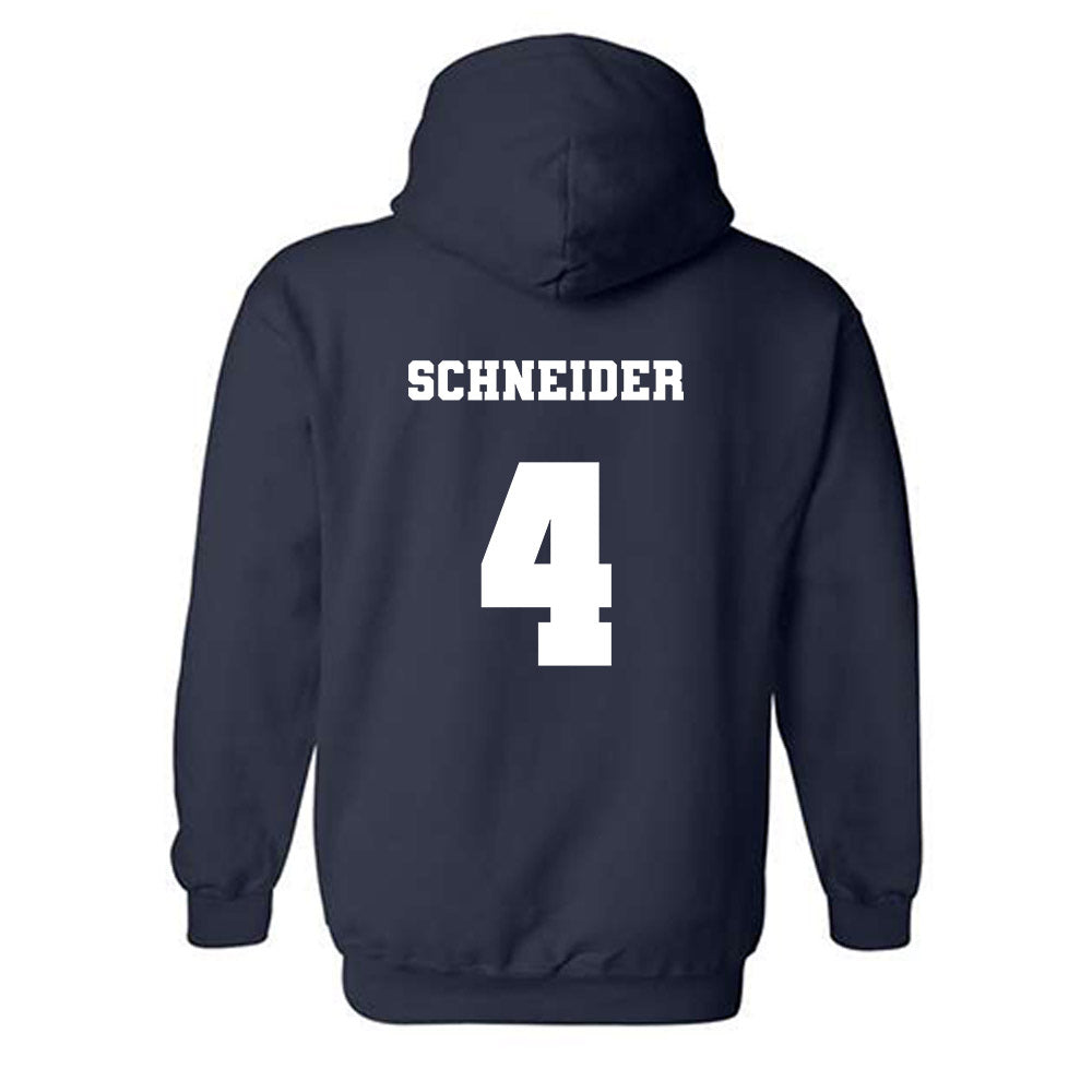Xavier - NCAA Women's Lacrosse : Paige Schneider - Generic Shersey Hooded Sweatshirt-1