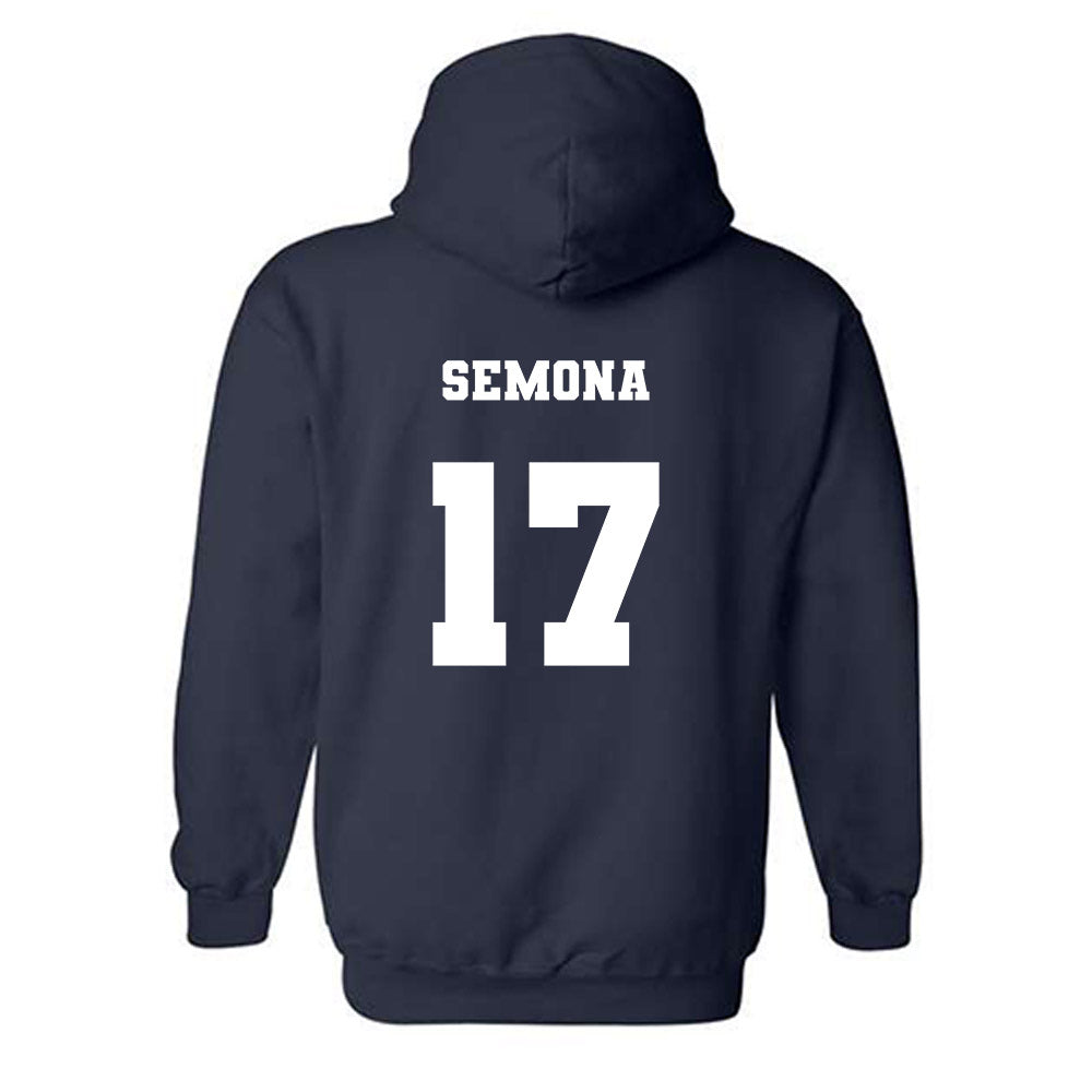 Xavier - NCAA Women's Volleyball : Gabby Semona - Generic Shersey Hooded Sweatshirt-1