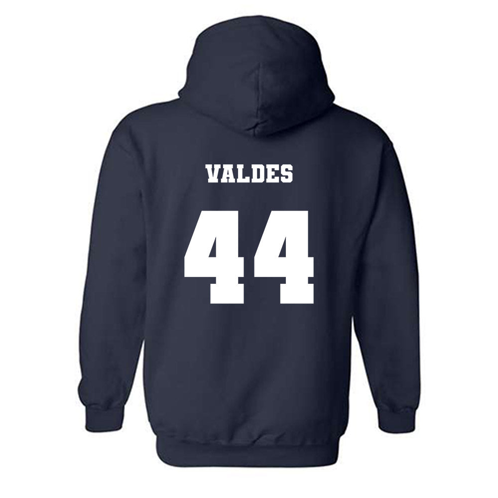 Xavier - NCAA Baseball : Jorge Valdes - Generic Shersey Hooded Sweatshirt-1