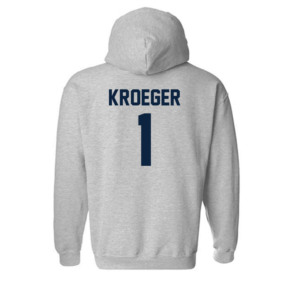 Xavier - NCAA Women's Volleyball : Sadie Kroeger - Classic Shersey Hooded Sweatshirt-1