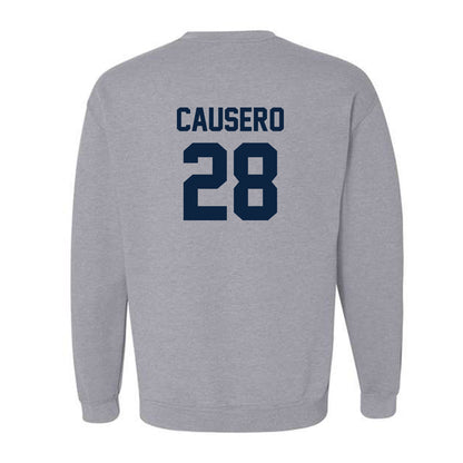 Xavier - NCAA Baseball : Lincoln Causero - Classic Shersey Crewneck Sweatshirt-1