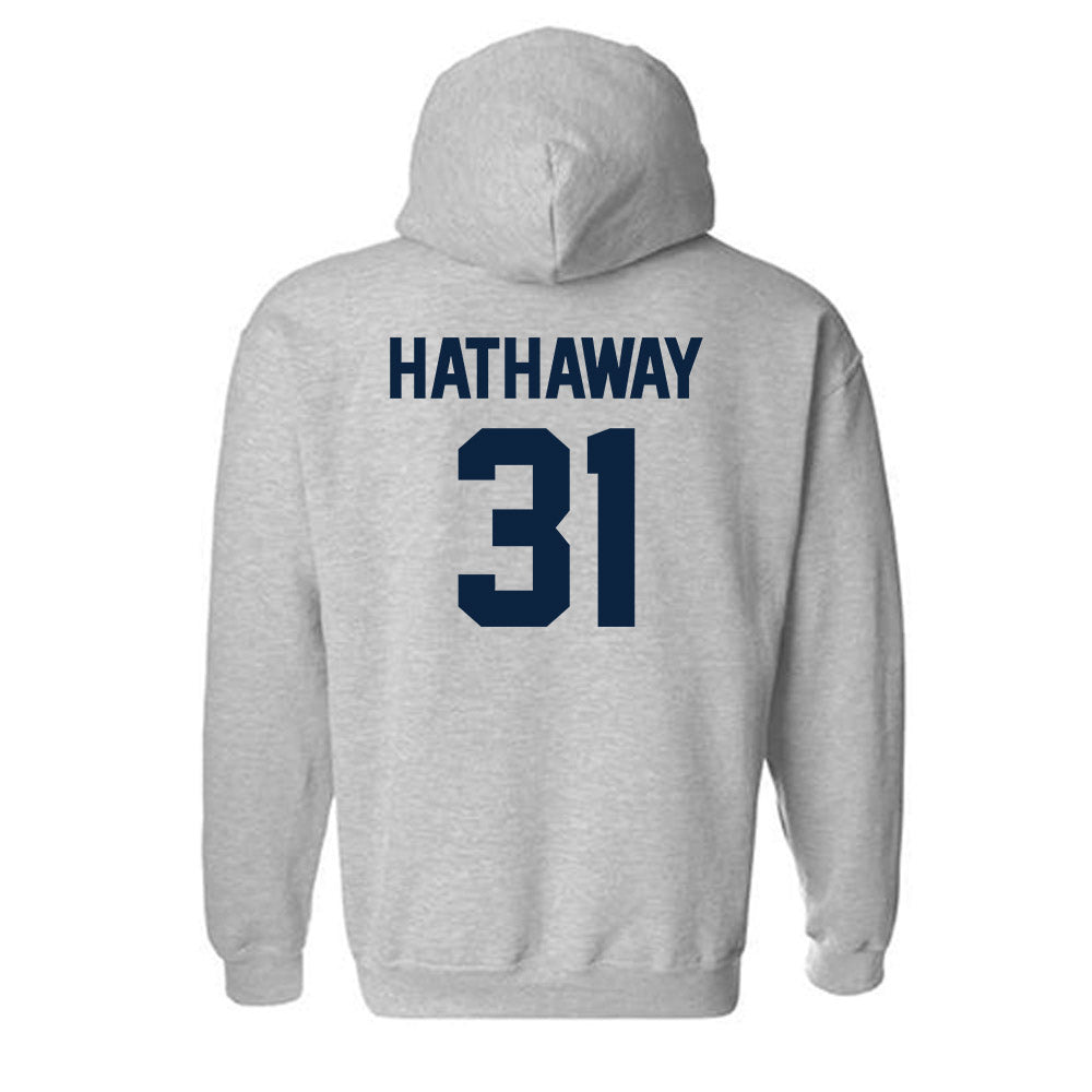 Xavier - NCAA Women's Lacrosse : Genevieve Hathaway - Classic Shersey Hooded Sweatshirt-1