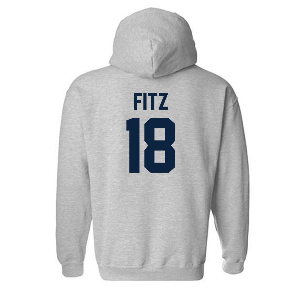 Xavier - NCAA Baseball : Jonathan Fitz - Classic Shersey Hooded Sweatshirt-1