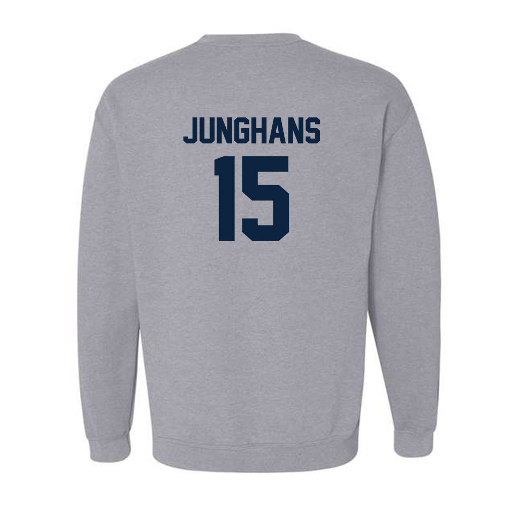Xavier - NCAA Baseball : Alex Junghans - Classic Shersey Crewneck Sweatshirt-1