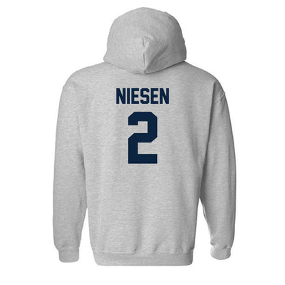 Xavier - NCAA Women's Volleyball : Kelsey Niesen - Classic Shersey Hooded Sweatshirt-1