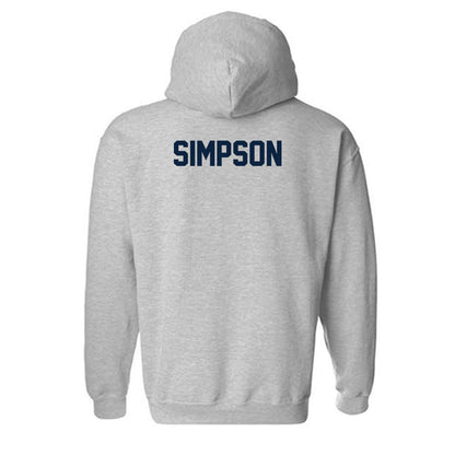 Xavier - NCAA Men's Swimming & Diving : Walker Simpson - Classic Shersey Hooded Sweatshirt-1