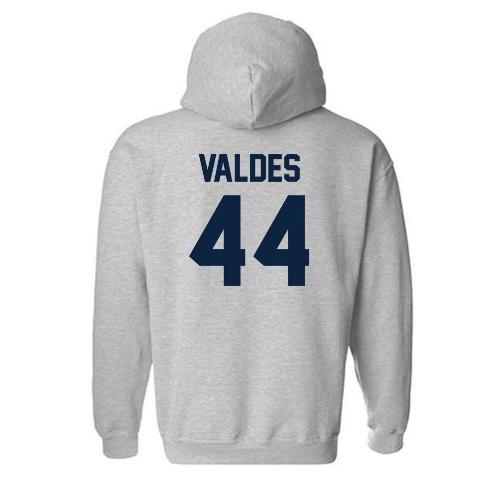 Xavier - NCAA Baseball : Jorge Valdes - Classic Shersey Hooded Sweatshirt-1