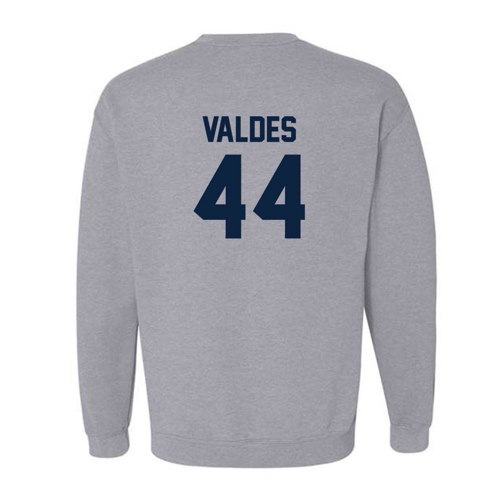 Xavier - NCAA Baseball : Jorge Valdes - Classic Shersey Crewneck Sweatshirt-1