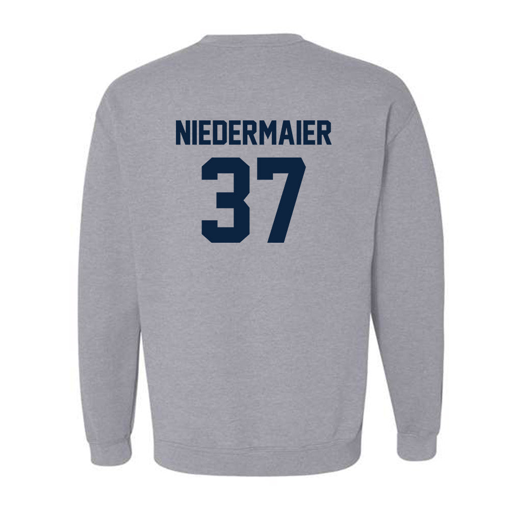 Xavier - NCAA Baseball : Roger Niedermaier - Classic Shersey Crewneck Sweatshirt-1