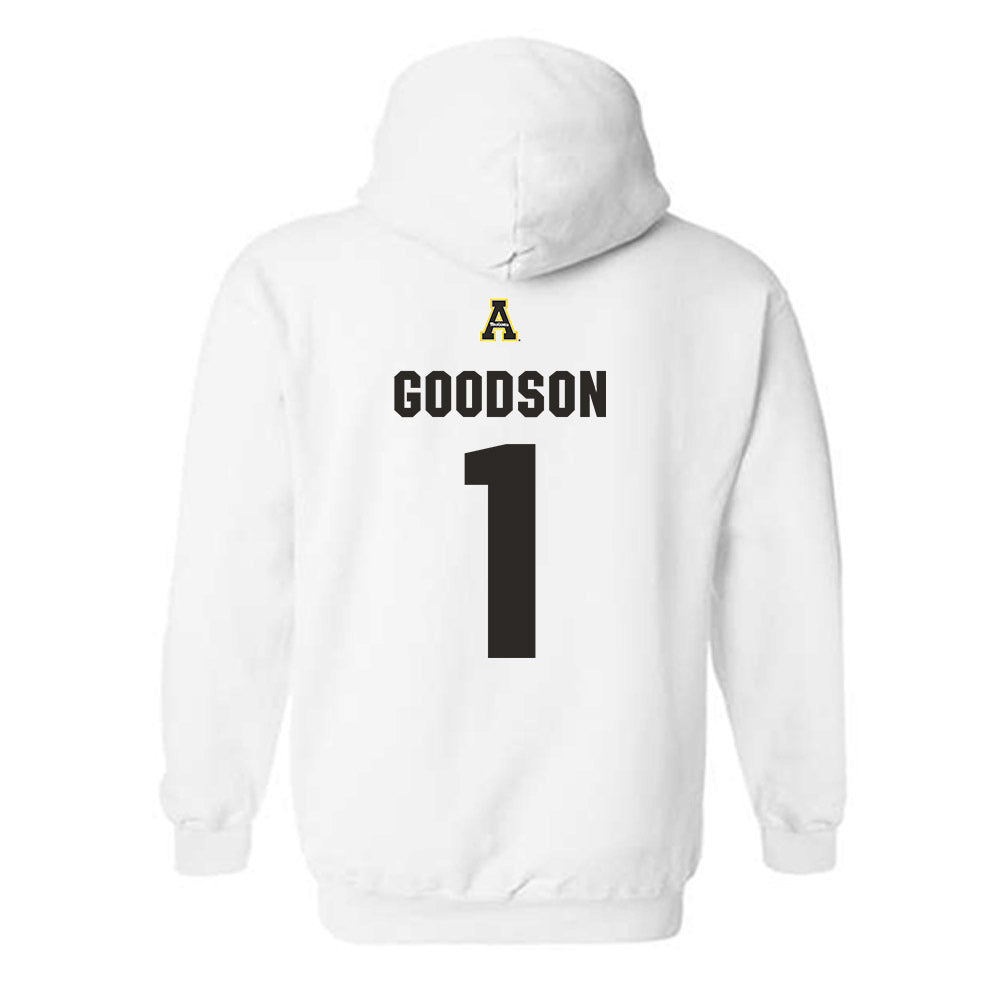 App State - NCAA Women's Volleyball : Eva Goodson - Sport Shersey Hooded Sweatshirt-1