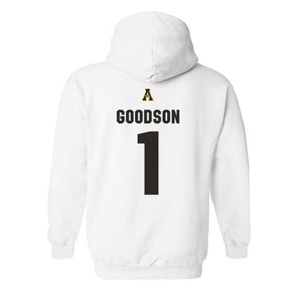 App State - NCAA Women's Volleyball : Eva Goodson - Sport Shersey Hooded Sweatshirt-1