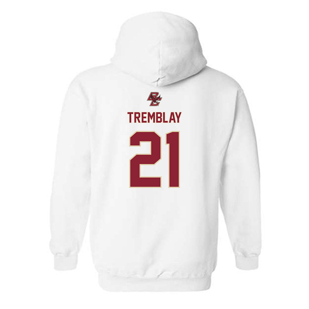 Boston College - NCAA Women's Ice Hockey : Maxim Tremblay - Sports Shersey Hooded Sweatshirt-1