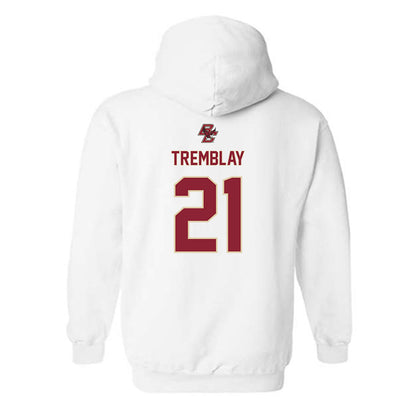 Boston College - NCAA Women's Ice Hockey : Maxim Tremblay - Sports Shersey Hooded Sweatshirt-1