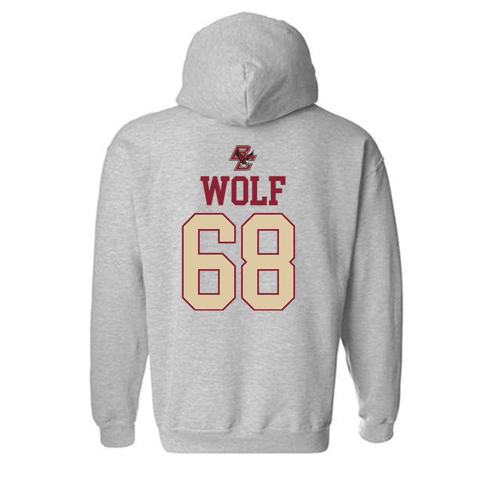 Boston College - NCAA Women's Volleyball : Milly Wolf - Sports Shersey Hooded Sweatshirt-1