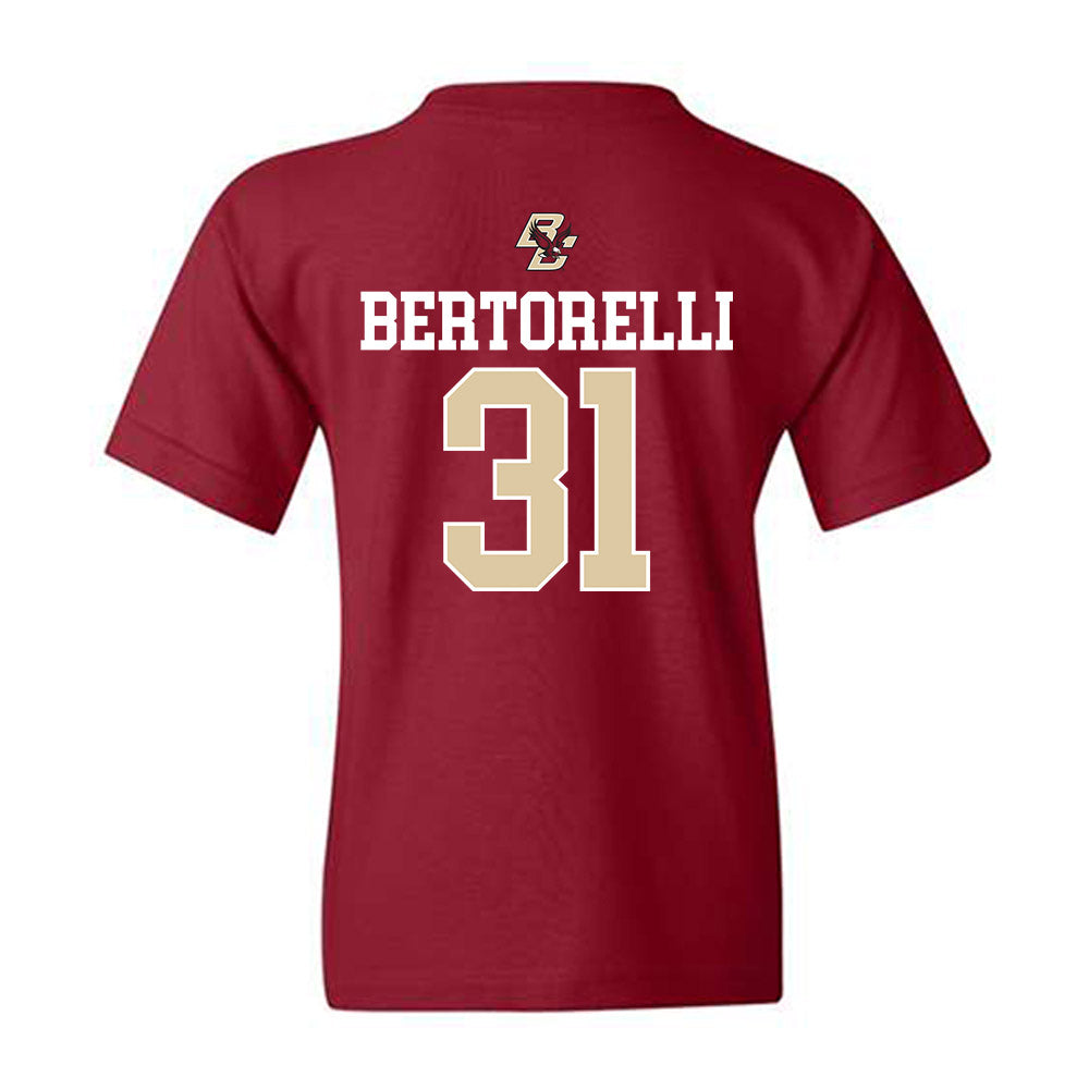 Boston College - NCAA Softball : Sophia Bertorelli - Sports Shersey Youth T-Shirt-1