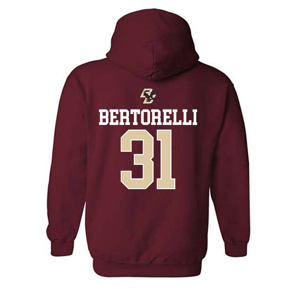 Boston College - NCAA Softball : Sophia Bertorelli - Sports Shersey Hooded Sweatshirt-1