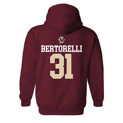 Boston College - NCAA Softball : Sophia Bertorelli - Sports Shersey Hooded Sweatshirt-1