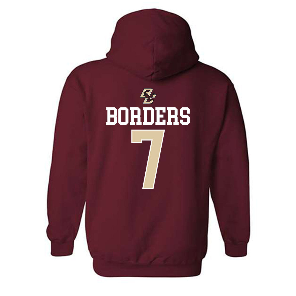 Boston College - NCAA Softball : Tavye Borders - Sports Shersey Hooded Sweatshirt-1