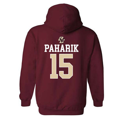 Boston College - NCAA Softball : Holly Paharik - Sports Shersey Hooded Sweatshirt-1