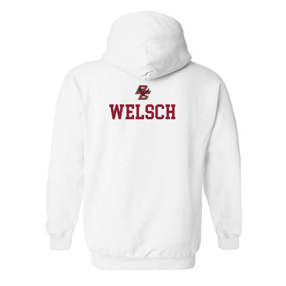 Boston College - NCAA Women's Swimming & Diving : Layla Welsch - Sports Shersey Hooded Sweatshirt-1