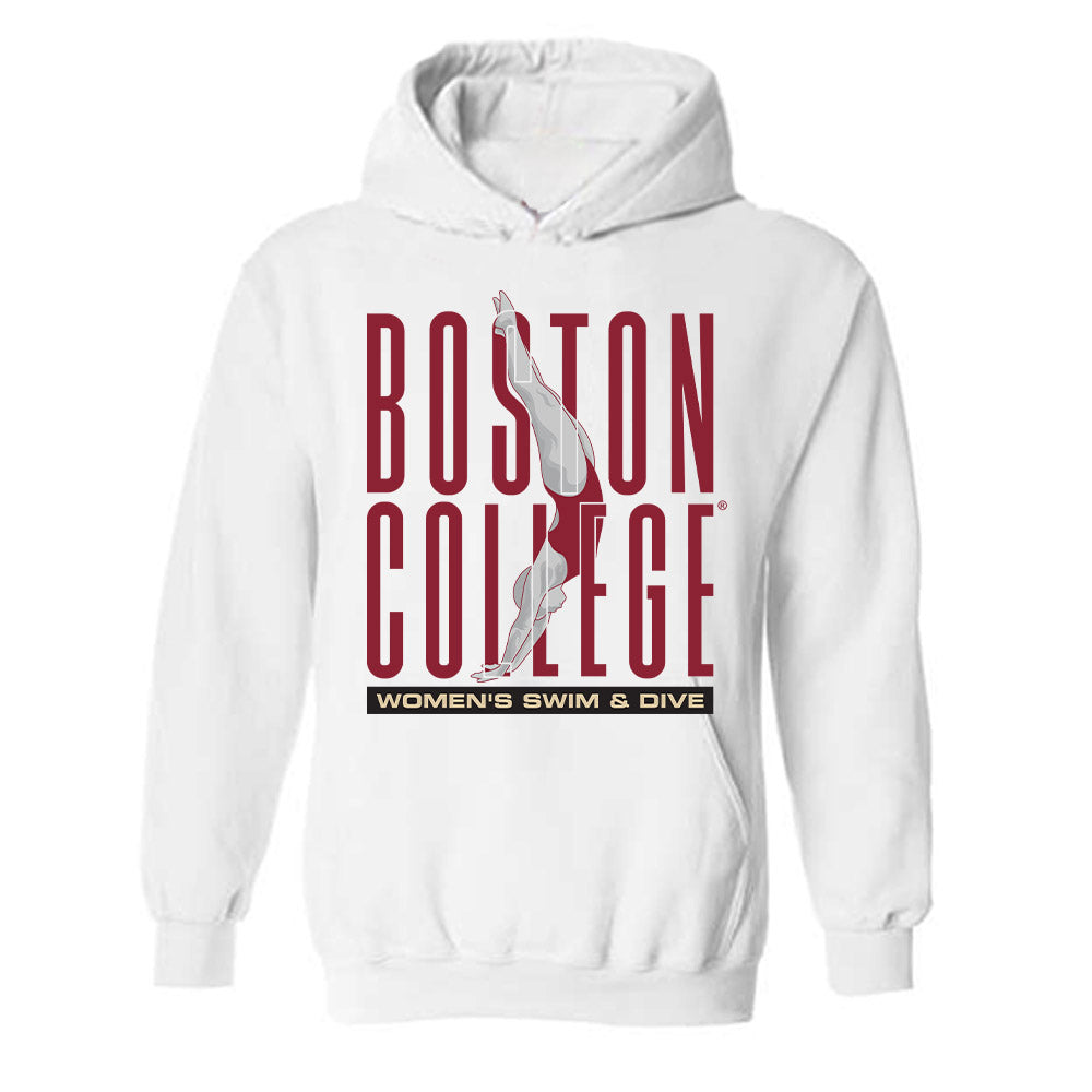 Boston College - NCAA Women's Swimming & Diving : Layla Welsch - Sports Shersey Hooded Sweatshirt-0
