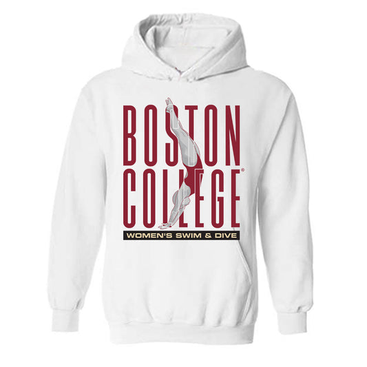 Boston College - NCAA Women's Swimming & Diving : Layla Welsch - Sports Shersey Hooded Sweatshirt-0