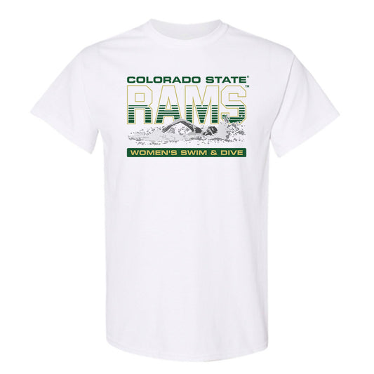 Colorado State - NCAA Women's Swimming & Diving : Gabby Hall - T-Shirt-0