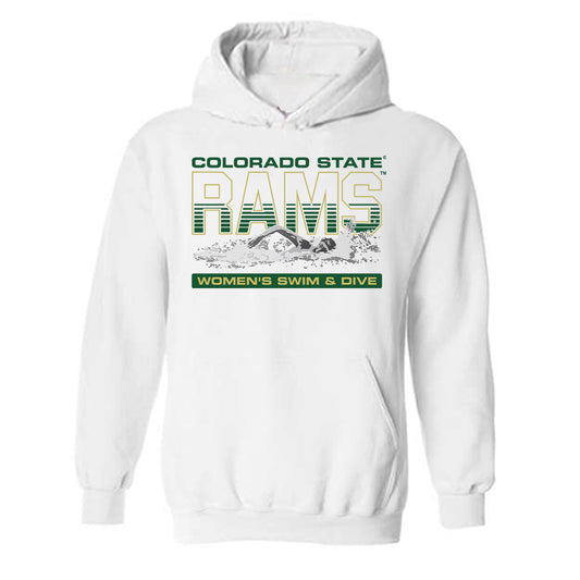 Colorado State - NCAA Women's Swimming & Diving : Gabby Hall - Hooded Sweatshirt-0