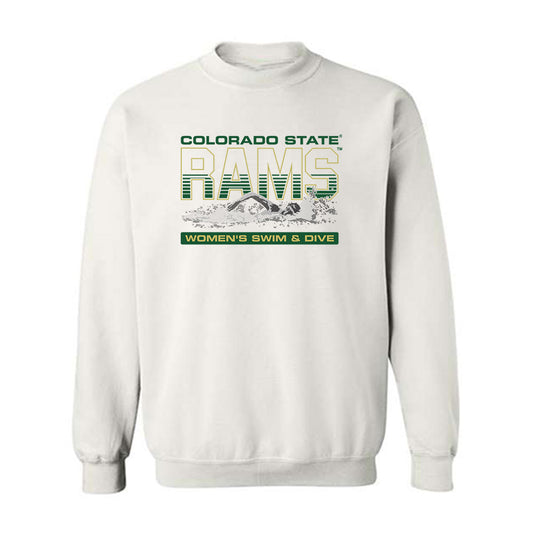 Colorado State - NCAA Women's Swimming & Diving : Gabby Hall - Crewneck Sweatshirt-0
