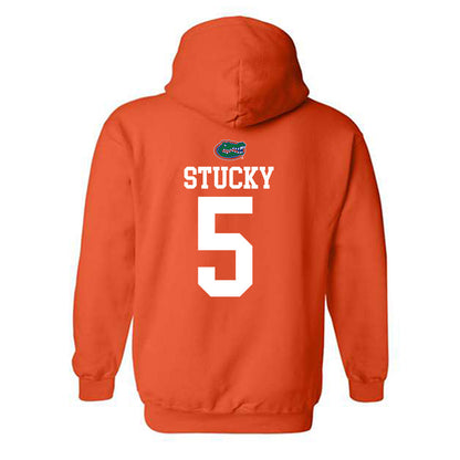Florida - NCAA Women's Volleyball : Alexis Stucky - Sports Shersey Hooded Sweatshirt-1