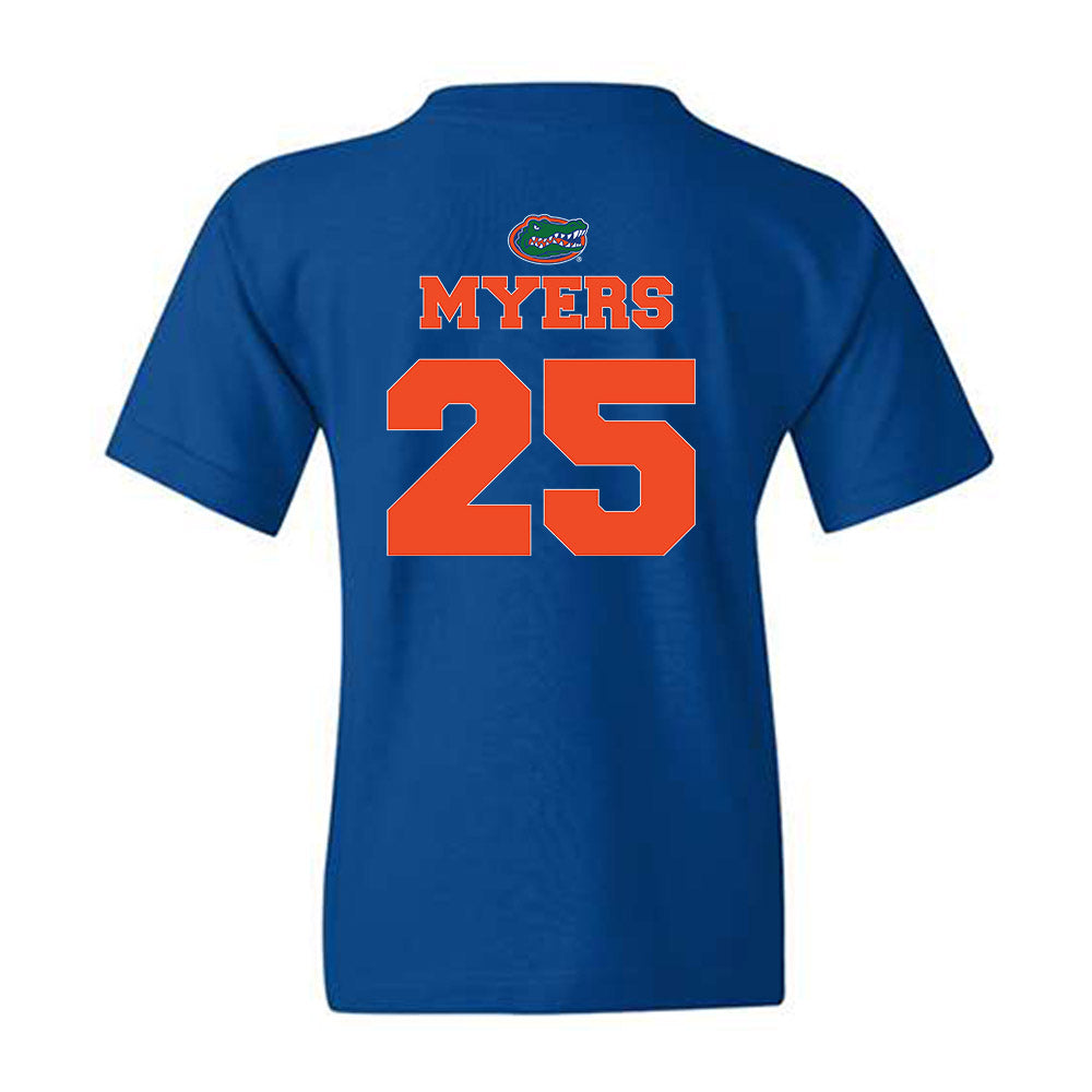 Florida - NCAA Baseball : Kolt Myers - Sports Shersey Youth T-Shirt-1