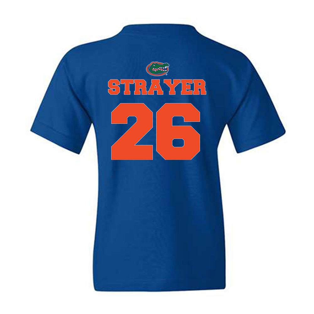 Florida - NCAA Baseball : Cash Strayer - Sports Shersey Youth T-Shirt-1