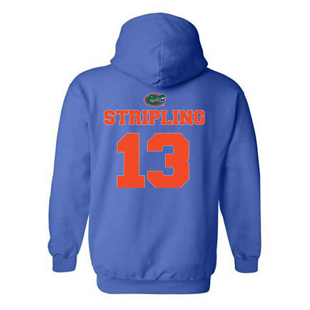 Florida - NCAA Baseball : Landon Stripling - Sports Shersey Hooded Sweatshirt-1