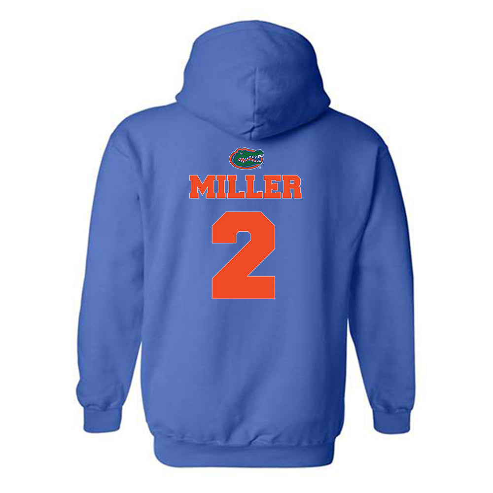 Florida - NCAA Baseball : Sam Miller - Sports Shersey Hooded Sweatshirt-1