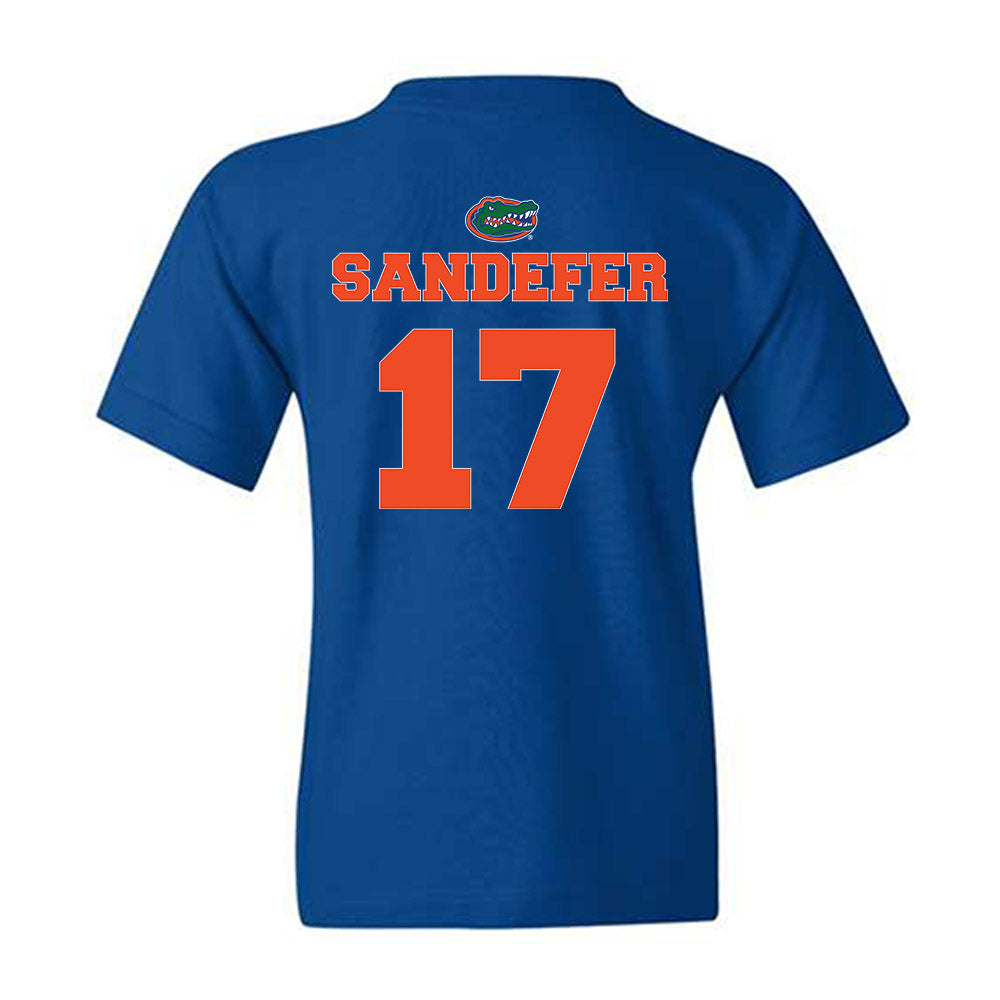 Florida - NCAA Baseball : Russell Sandefer - Sports Shersey Youth T-Shirt-1
