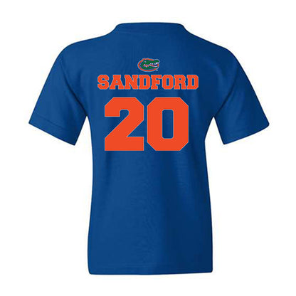 Florida - NCAA Baseball : Schuyler Sandford - Sports Shersey Youth T-Shirt-1