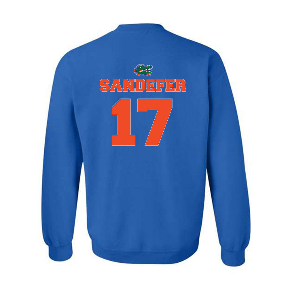 Florida - NCAA Baseball : Russell Sandefer - Sports Shersey Crewneck Sweatshirt-1