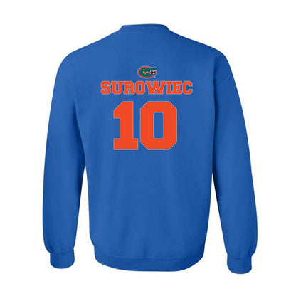 Florida - NCAA Baseball : Ethan Surowiec - Sports Shersey Crewneck Sweatshirt-1