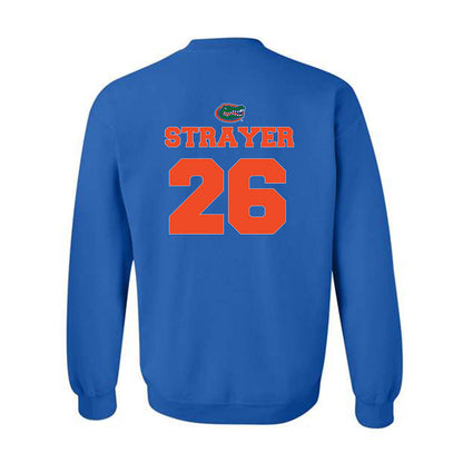 Florida - NCAA Baseball : Cash Strayer - Sports Shersey Crewneck Sweatshirt-1