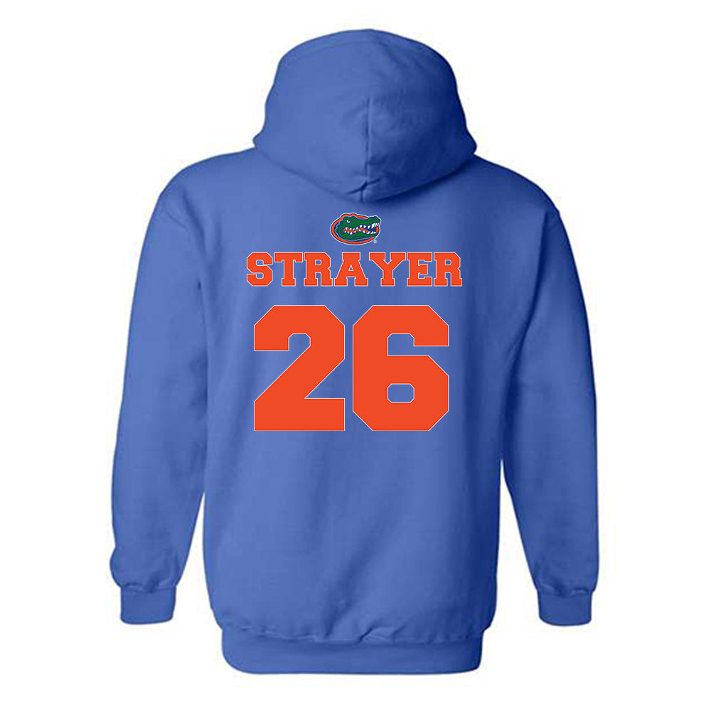 Florida - NCAA Baseball : Cash Strayer - Sports Shersey Hooded Sweatshirt-1