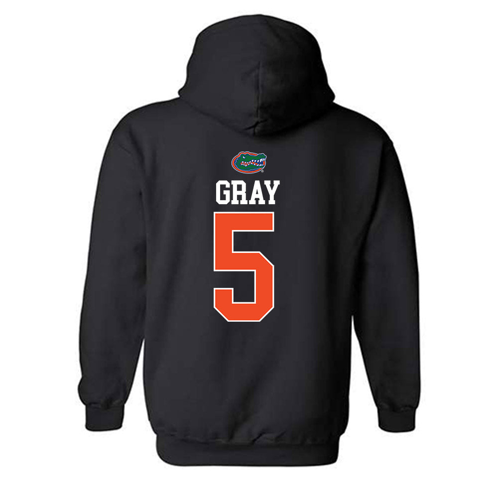 Florida - NCAA Women's Soccer : Mia Gray - Sports Shersey Hooded Sweatshirt-1