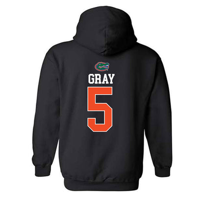 Florida - NCAA Women's Soccer : Mia Gray - Sports Shersey Hooded Sweatshirt-1
