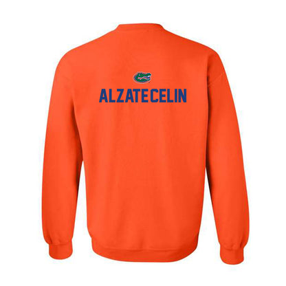 Florida - NCAA Men's Swimming & Diving : Santiago Alzate-Celin - Sports Shersey Crewneck Sweatshirt-1
