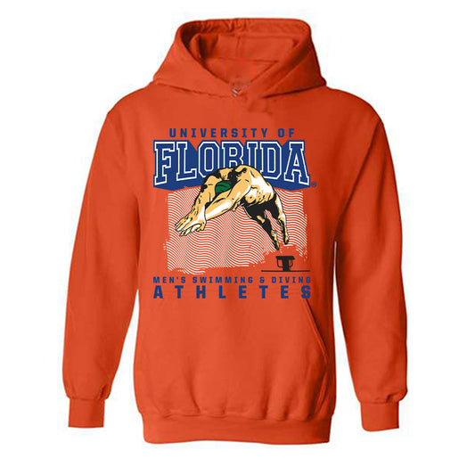 Florida - NCAA Men's Swimming & Diving : Liam Smith - Sports Shersey Hooded Sweatshirt-0